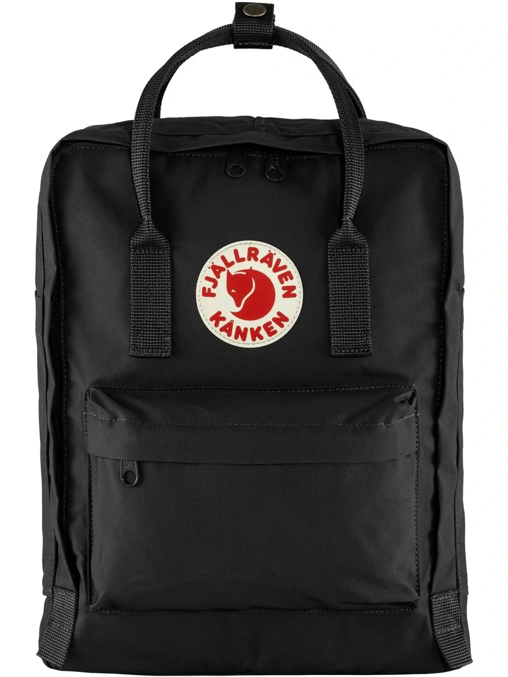 Fjallraven Kanken Backpack - Black with Red Logo
